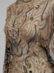 Picture of "Golden crystal and fringe embroidery"