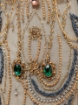 Picture of "Golden crystal and fringe embroidery"
