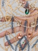 Picture of "Golden crystal and fringe embroidery"