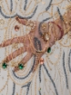 Picture of "Golden crystal and fringe embroidery"