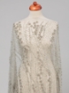 Picture of Silver smoke crystal embroidery - floral pattern