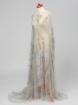 Picture of Silver smoke crystal embroidery - floral pattern