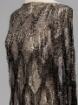 Picture of Fringe embroidery in shades of bronze/black/gray