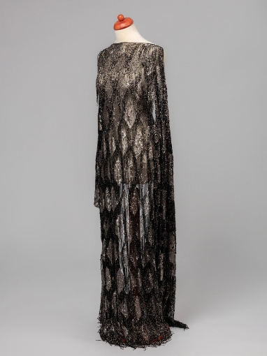 Picture of Fringe embroidery in shades of bronze/black/gray