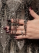 Picture of Fringe embroidery in shades of bronze/black/gray