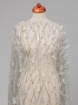 Picture of Luxury embroidery with feathers and crystals