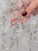 Picture of Luxury embroidery with feathers and crystals