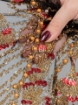 Picture of "Bead and Sequin Embroidery Golden Red"