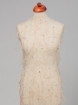 Picture of Champagne embroidery with crystals and feathers