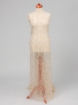 Picture of Champagne embroidery with crystals and feathers