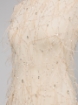 Picture of Champagne embroidery with crystals and feathers