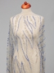 Picture of Silver crystal embroidery with blue beads