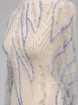 Picture of Silver crystal embroidery with blue beads