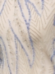 Picture of Silver crystal embroidery with blue beads