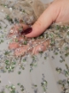 Picture of Bead and pistachio green crystal embroidery