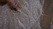 Picture of Lace with pearls and feathers Marry Me