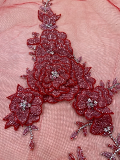 Picture of 3D Panel with Red Flowers