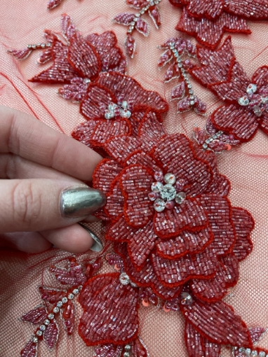 Picture of 3D Panel with Red Flowers