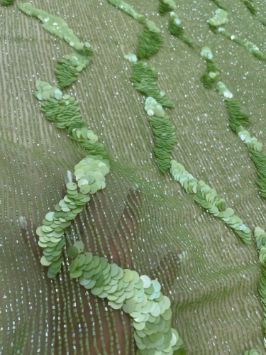 Picture of Beading with mint green sequins and beads