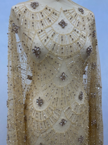 Picture of Bright Gold Crystal Embroidery