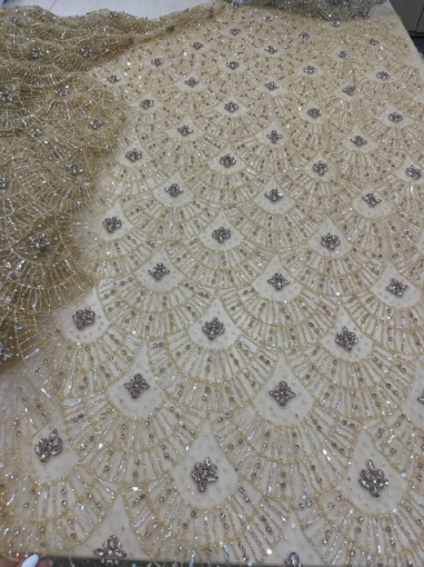Picture of Bright Gold Crystal Embroidery