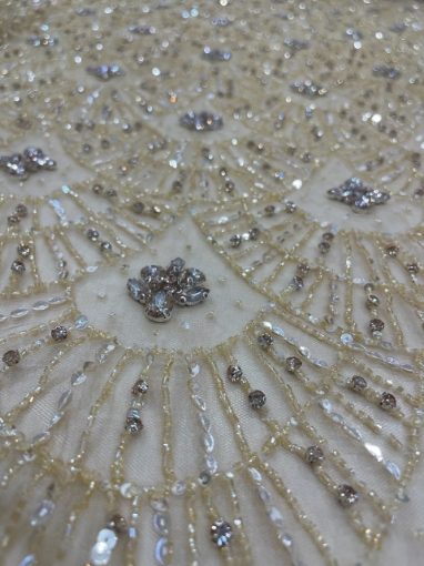 Picture of Bright Gold Crystal Embroidery