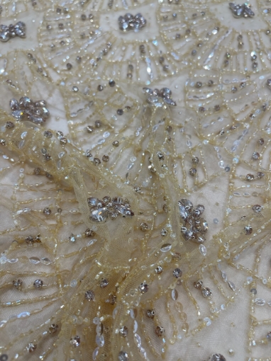 Picture of Bright Gold Crystal Embroidery