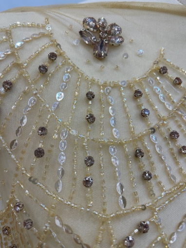 Picture of Bright Gold Crystal Embroidery