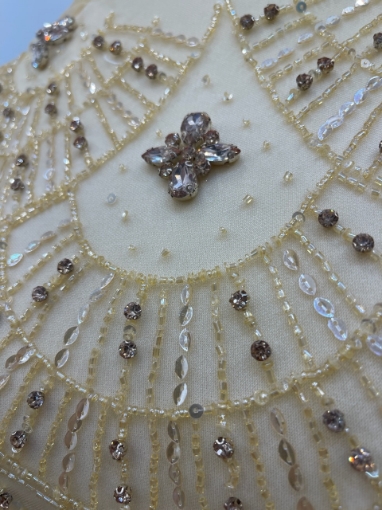 Picture of Bright Gold Crystal Embroidery