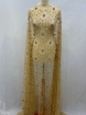 Picture of Bright Gold Crystal Embroidery