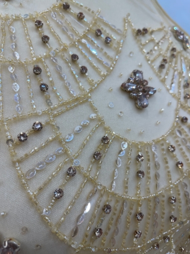 Picture of Bright Gold Crystal Embroidery