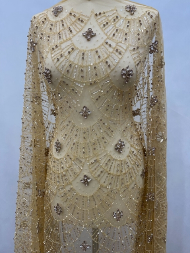 Picture of Bright Gold Crystal Embroidery