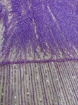 Picture of Lilac purple embroidery with fringes and feathers