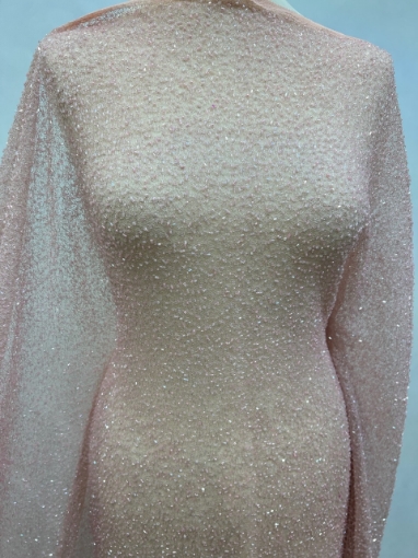 Picture of Elastic mesh embroidery with glass beads
