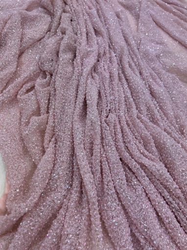 Picture of Elastic mesh embroidery with glass beads
