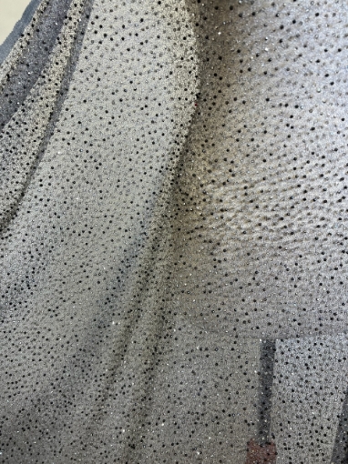 Picture of Silver-hued crystal embroidery