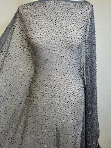 Picture of Silver-hued crystal embroidery