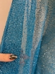 Picture of Mesh embroidery with blue beads