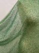 Picture of Mesh embroidery with green glass beads