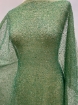 Picture of Mesh embroidery with green glass beads
