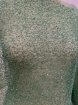 Picture of Mesh embroidery with green glass beads
