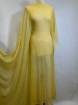 Picture of "Mesh-type embroidery with yellow glass beads"
