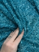Picture of Beadwork with turquoise beads, pearls, and sequins