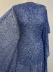 Picture of Royal Blue sequin mesh embroidery