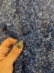 Picture of Royal Blue sequin mesh embroidery