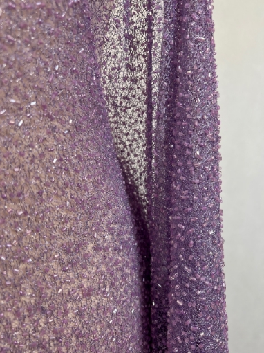 Picture of Lilac elastic net lace embroidery