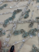 Picture of Embroidery in shades of aquamarine, silver, and white
