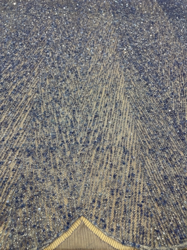 Picture of Royal blue lace embroidery