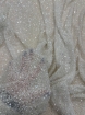 Picture of Mesh-type embroidery with pearls, beads, and white sequins.