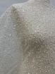 Picture of Mesh-type embroidery with pearls, beads, and white sequins.